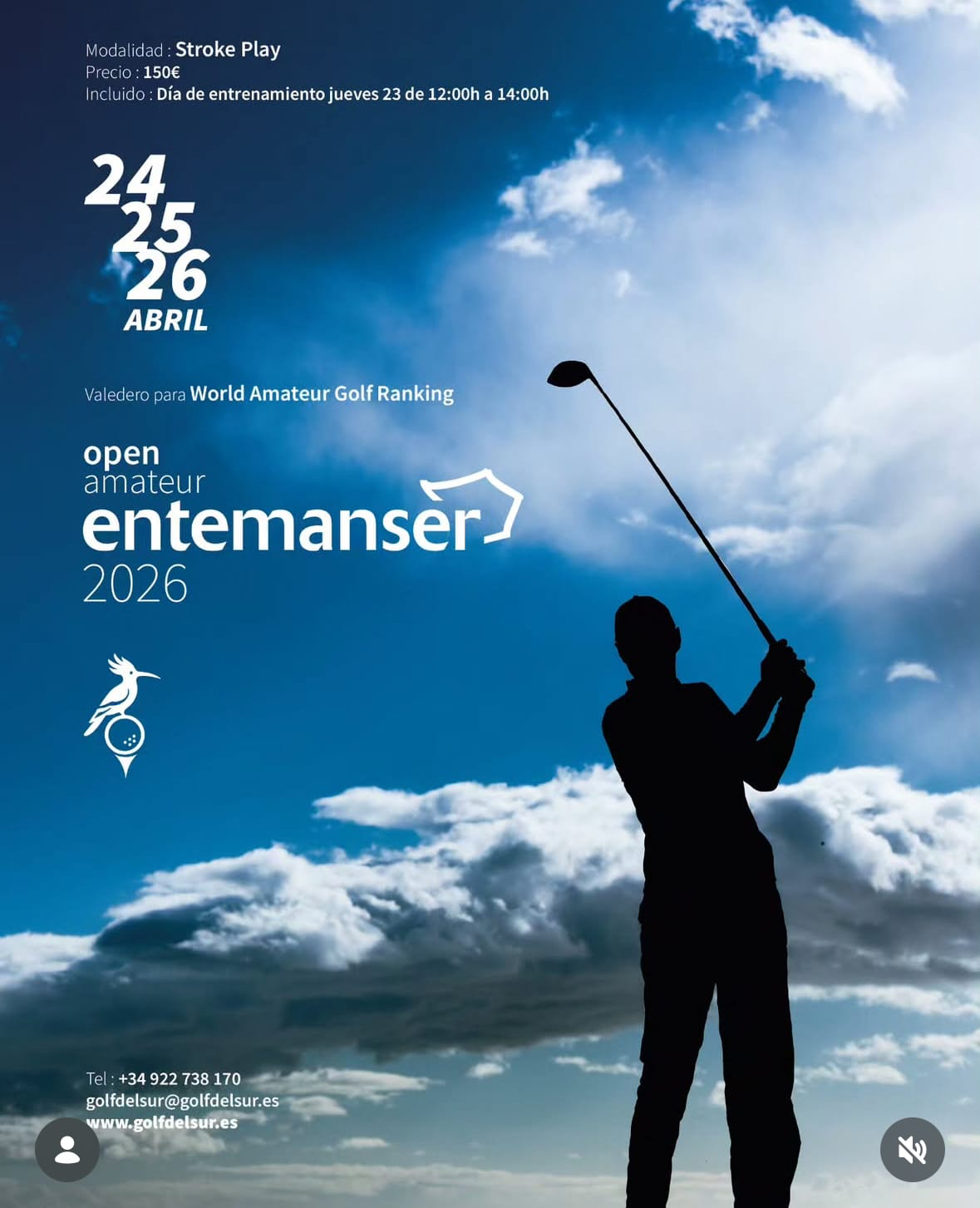 Open Amateur Entemanser 2026 — Official Poster
